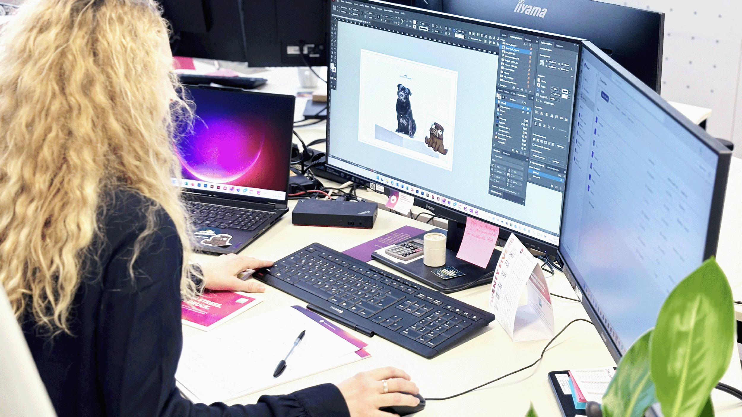 Grafikdienstleistung bei Königsdruck